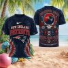 New England Patriots Football Mascot Helmet Red 3D Graphic T Shirt New England Patriots Football Mascot Helmet Red 3D Graphic T Shirt