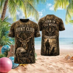 New England Patriots Hunt Club Born In The Woods Camo Retro Vintage Men Fans T Shirt (2)