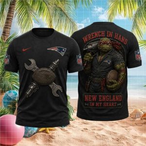 New England Patriots Mechanic Ninja Turtle T Shirt Boston Football Fan Apparel