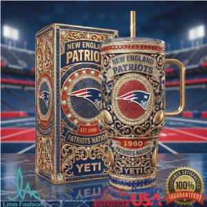 New England Patriots Nation Est 1960 Vintage 20oz Fan Gift Stainless Steel Insulated Tumbler