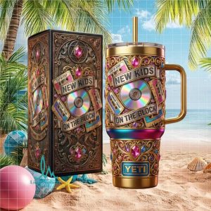 New Kids On The Block NKOTB Step By Step 90s Retro Stainless Steel Insulated Tumbler