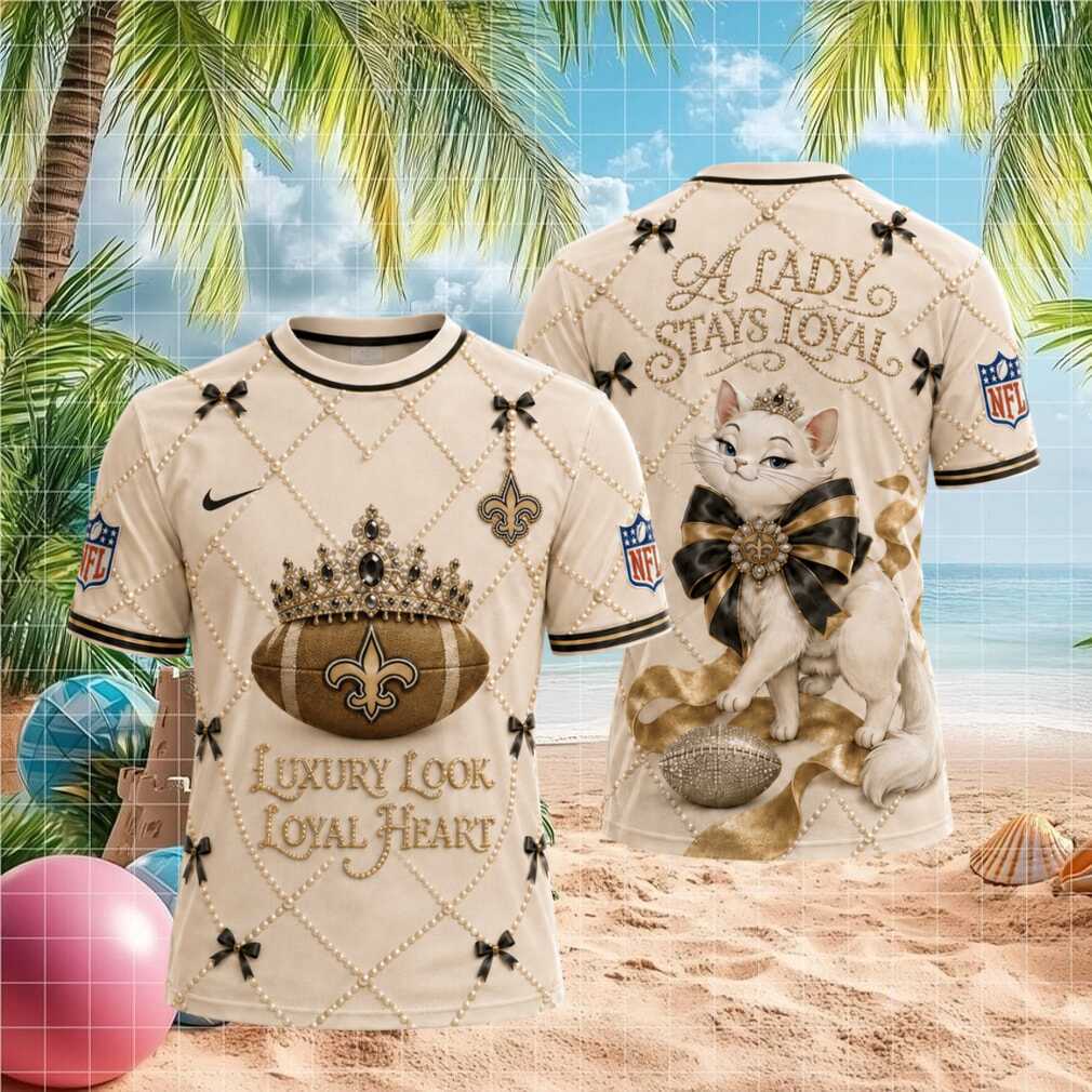 New Orleans Football Luxury Pearl Crown Cat Lady T shirt Shirt New Orleans Football Luxury Pearl Crown Cat Lady T shirt Shirt