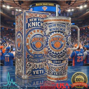 New York Knicks NBA Basketball 1946 Retro Vintage 20oz Fan Gift Stainless Steel Insulated Tumbler