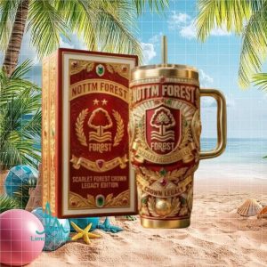 Nottingham Forest Scarlet Forest Crown Legacy Edition Vintage Football Gift Stainless Steel Insulated Tumbler