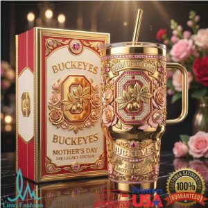 Ohio State Buckeyes Mother's Day 2026 Retro 24K Legacy Edition Gifts for Women Stainless Steel Insulated Tumbler