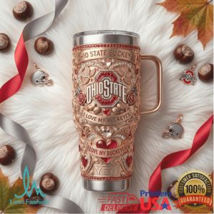 Ohio State Buckeyes Scarlet and Gray Forever Vintage 20oz Fan Gift Stainless Steel Insulated Tumbler