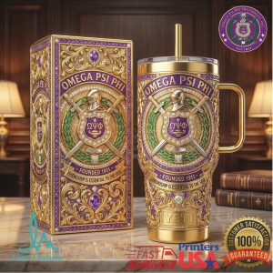 Omega Psi Phi Fraternity Founded 1911 Friendship Essential to Soul Retro 20oz Stainless Steel Insulated Tumbler