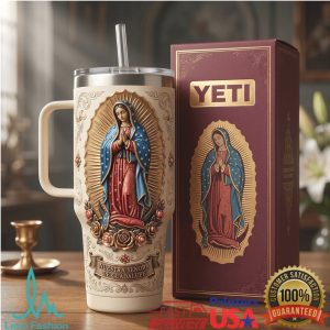 Our Lady of Guadalupe Virgin Mary Catholic Religious Floral 2026 Vintage Gifts For Women Stainless Steel Insulated Tumbler