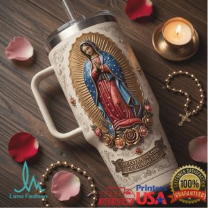 Our Lady of Guadalupe Virgin Mary Catholic Religious Floral 2026 Vintage Gifts For Women Stainless Steel Insulated Tumbler