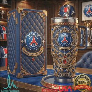Paris Saint Germain PSG Ici C'est Paris Est 1970 20oz Luxury Fan Gift Stainless Steel Insulated Tumbler