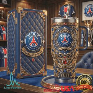 Paris Saint Germain PSG Ici C'est Paris Est 1970 20oz Luxury Fan Gift Stainless Steel Insulated Tumbler