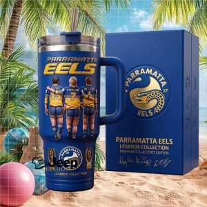 Parramatta Eels Legends Collection Price Sterling Kenny NRL Fan Vintage Gift Stainless Steel Insulated Tumbler