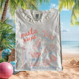 Pasta Pups Cute Dachshund Wiener Dog Foodie T Shirt