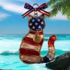 America 250 Years Blessed Virgin Mary Stained Glass Style Patriotic DeOrnament America 250 Years Blessed Virgin Mary Stained Glass Style Patriotic DeOrnament