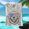 Patriotic Golden Retriever Cowboy Western Desert US Flag T Shirt Patriotic Golden Retriever Cowboy Western Desert US Flag T Shirt