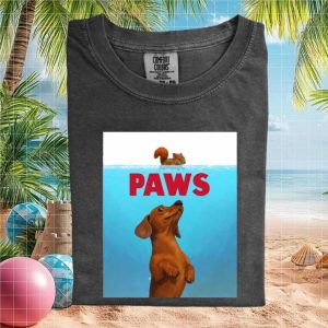 Paws Dachshund Dog Funny Movie Parody Humor Comfort Colors T Shirt