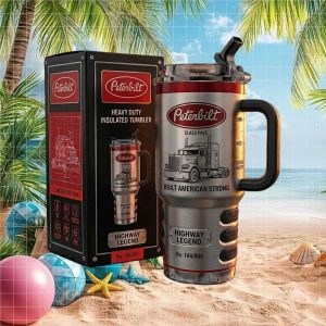 Peterbilt Highway Legend Tumbler Built American Strong 40oz Heavy Duty Insulated Tumbler