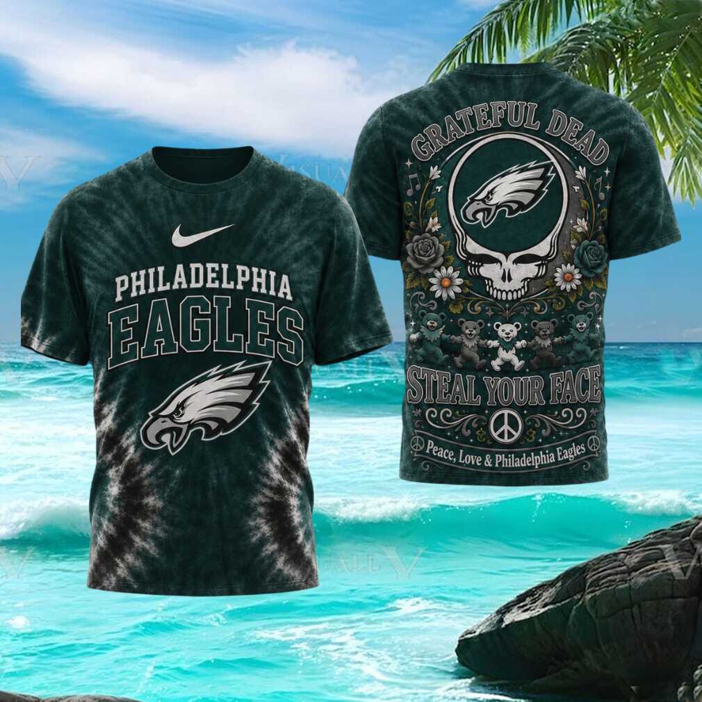 Philadelphia Eagles Grateful Dead Steal Your Face Tie Dye T Shirt Philadelphia Eagles Grateful Dead Steal Your Face Tie Dye T Shirt