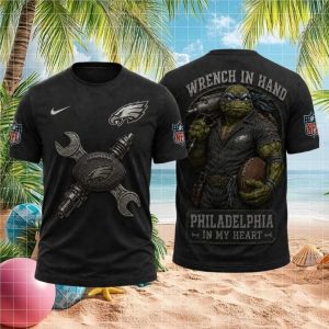 Philadelphia Eagles Mechanic Ninja Turtle T Shirt Philly Football Birds Fan T Shirt