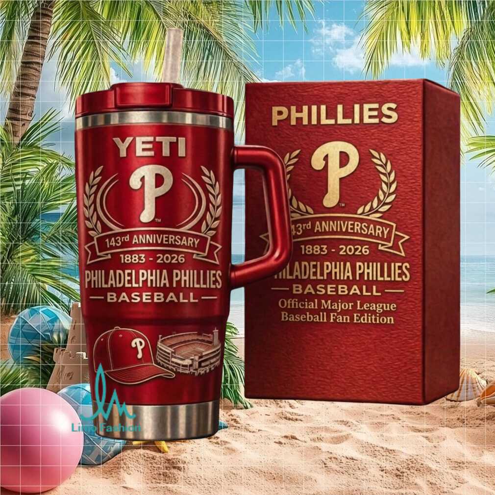 Philadelphia Phillies 143rd Anniversary Official MLB Baseball Fan Stainless Steel Insulated Tumbler Philadelphia Phillies 143rd Anniversary Official MLB Baseball Fan Stainless Steel Insulated Tumbler