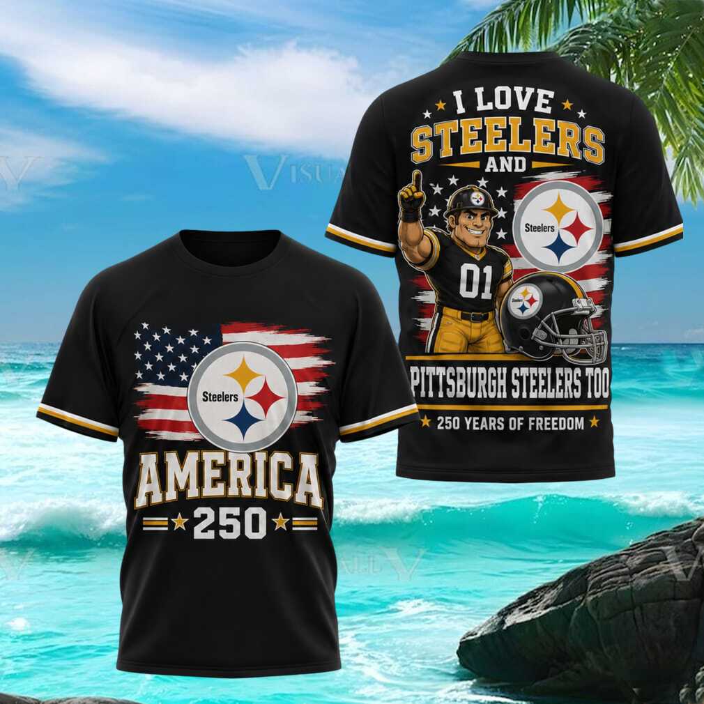Pittsburgh ST Shirtlers America 250 Years Of Freedom Black T Shirt Pittsburgh ST Shirtlers America 250 Years Of Freedom Black T Shirt