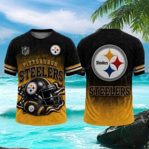 Pittsburgh ST Shirtlers Helmet Splatter Graphic Print T Shirt
