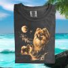 Pomeranian Three Moon Wolves Nature Cascading T Shirt Pomeranian Three Moon Wolves Nature Cascading T Shirt
