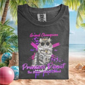 Princess Donut Grand Champion Queen Anne Chonk Cat T Shirt