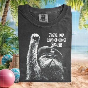 Princess Donut Viva La Revolucion Carl Patriotic Cat T Shirt