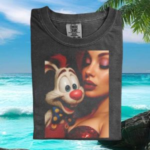 Roger Rabbit And Jessica Retro Cartoon Couple Graphic T Shirt