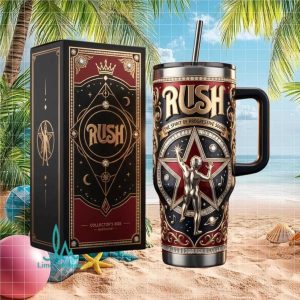 Rush Band The Spirit Of Progressive Sound Collector’s Edition Retro Stainless Steel Insulated Tumbler