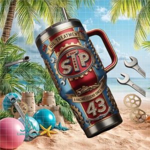 STP Oil Treatment Richard Petty 43 Racing Legend Vintage Nascar Fan Gift Stainless Steel Insulated Tumbler