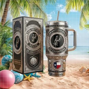 San Antonio Spurs 5x Champions Diamond Edition 2026 Vintage Fans Stainless Steel Insulated Tumbler