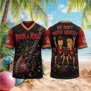 San Francisco 49ers Rock and Roll Cartoon Fan T Shirt