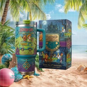Scooby Doo 57th Anniversary Mystery Machine 1969 2026 Retro Gift For Fans Stainless Steel Insulated Tumbler