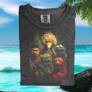 Sesame Street Gritty Street Gang Characters Graphic T Shirt