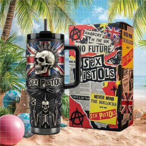 Sex Pistols Anarchy In The UK Punk Rock Retro Stainless Steel Insulated Tumbler