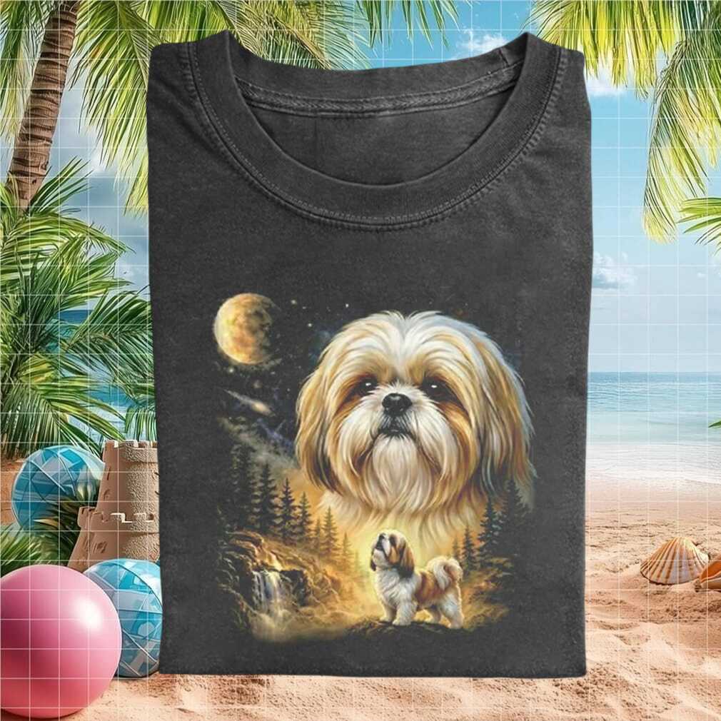 Shih Tzu Moon Forest Wolf Style Wilderness T Shirt Shih Tzu Moon Forest Wolf Style Wilderness T Shirt