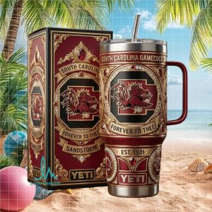 South Carolina Gamecocks Sandstorm NCAA Football Fan Legacy Stainless Steel Insulated Tumbler