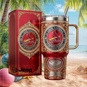St. Louis Cardinals Major League Baseball Busch Stadium Fan Gift Stainless Steel Insulated Tumbler