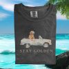 Stay Golden Retriever Retro Sunset Sunglasses T Shirt Stay Golden Retriever Retro Sunset Sunglasses T Shirt