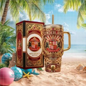 Sunderland AFC Red Legacy Edition Vault Football Club Vintage Gift Stainless Steel Insulated Tumbler