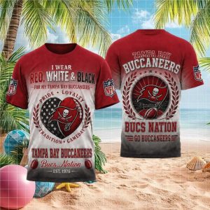 Tampa Bay Buccaneers Bucs Nation Pride Loyalty Football T Shirt