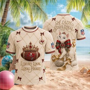 Tampa Bay Buccaneers Luxury Pearl Cat Loyal Lady T Shirt