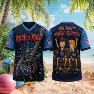 Tennessee Titans Rock And Roll Cartoon Football T Shirt