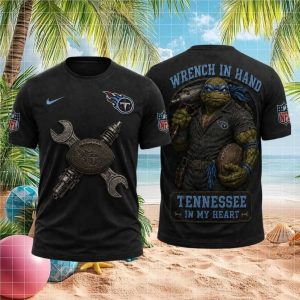Tennessee Titans Wrench In Hand 2026 Vintage Retro Football Fans Men Women T Shirt