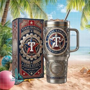 Texas Rangers Lone Star Legacy American League Champions World Series Fan Stainless Steel Insulated Tumbler