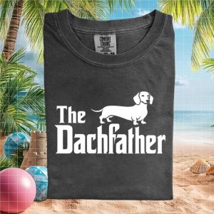 The Dachfather Funny Dachshund Wiener Dog Dad T Shirt