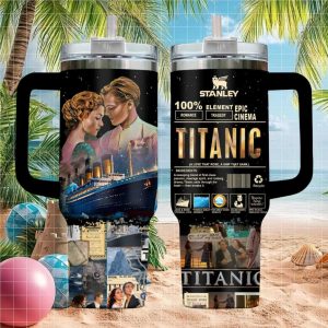 Titanic Movie 100 Percent Epic Cinema Romance Jack Rose Retro Stainless Steel Insulated Tumbler