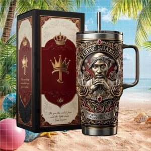 Tupac Shakur The Rose That Grew From Concrete 2026 Vintage Fans Stainless Steel Insulated Tumbler
